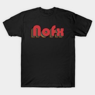 Nofx - Retro Rainbow Typography Style 70s T-Shirt